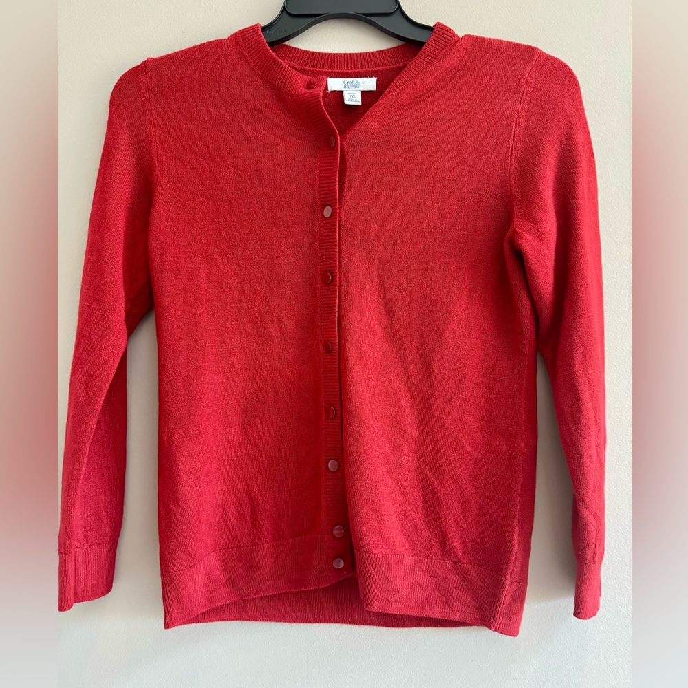 Red/burgundy Croft and barrow cardigan
